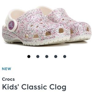 Toddler glitter crocs
